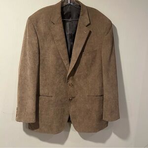 Ralph Lauren Blazer Men’s 46 L Brown Sport Coat Corduroy Lined Jacket -EUC